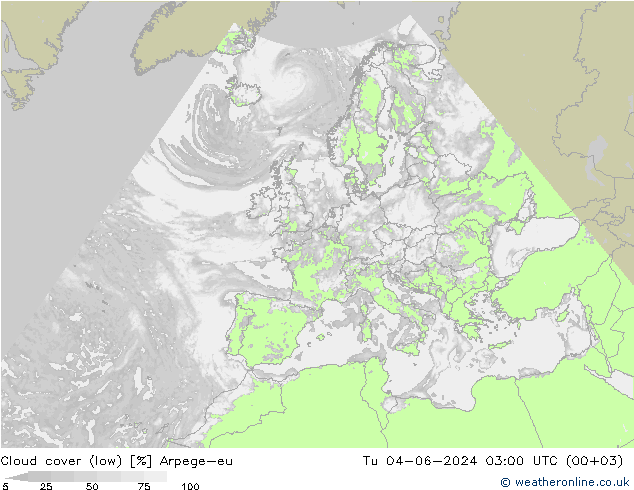 Nuages (bas) Arpege-eu mar 04.06.2024 03 UTC