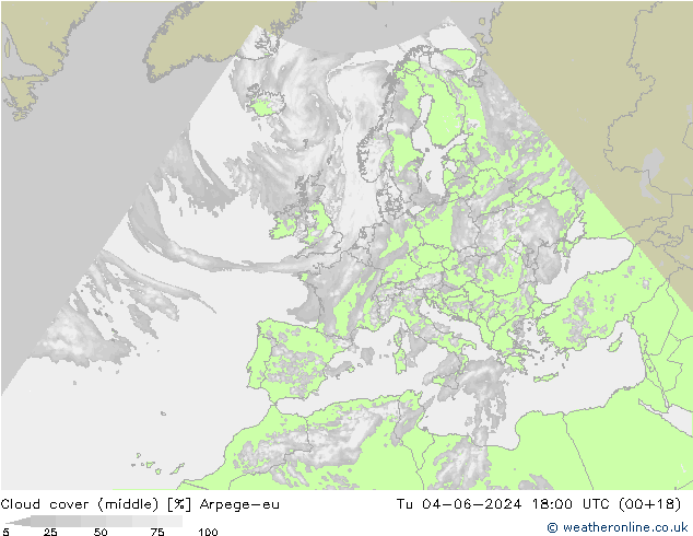 Nubi medie Arpege-eu mar 04.06.2024 18 UTC