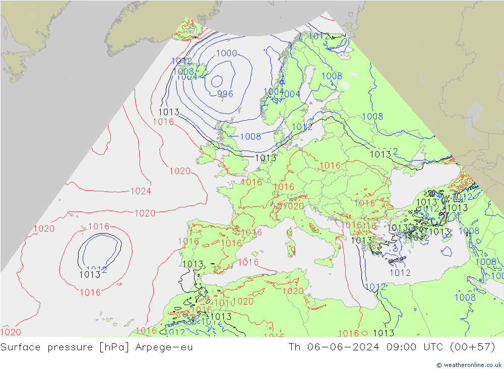 pression de l'air Arpege-eu jeu 06.06.2024 09 UTC