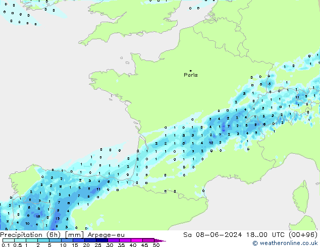  (6h) Arpege-eu  08.06.2024 00 UTC