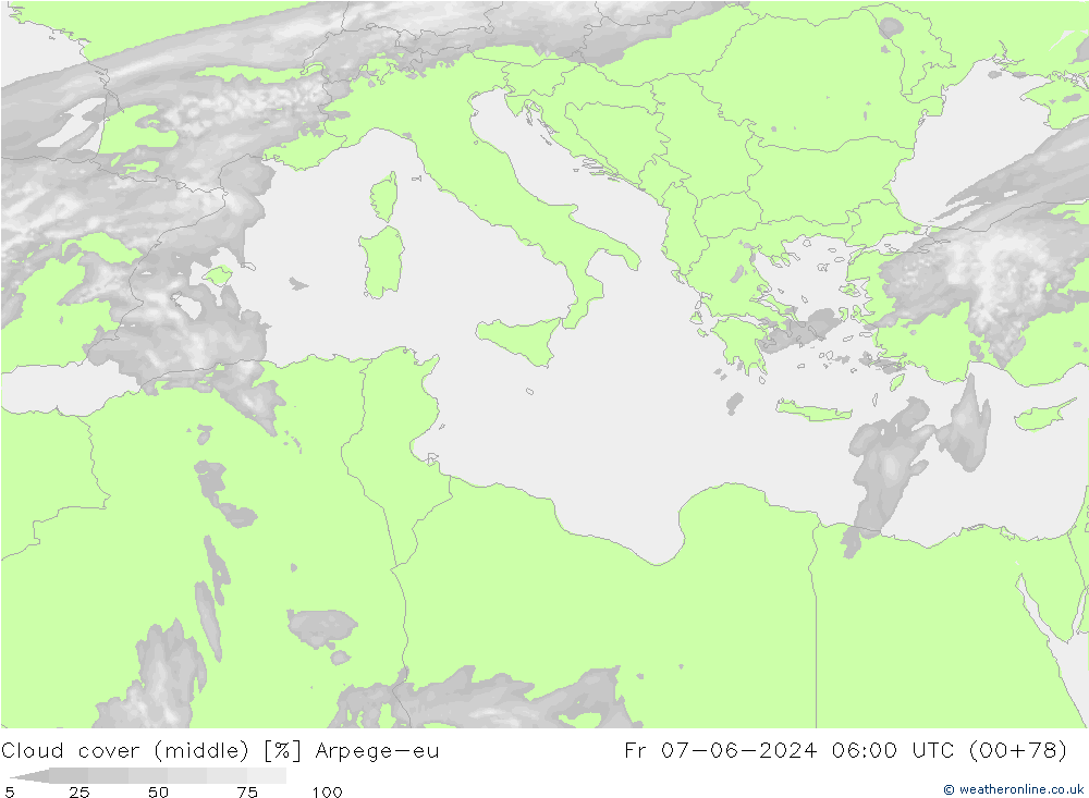 Bewolking (Middelb.) Arpege-eu vr 07.06.2024 06 UTC