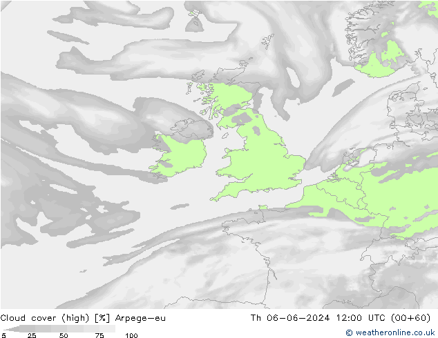 Bewolking (Hoog) Arpege-eu do 06.06.2024 12 UTC