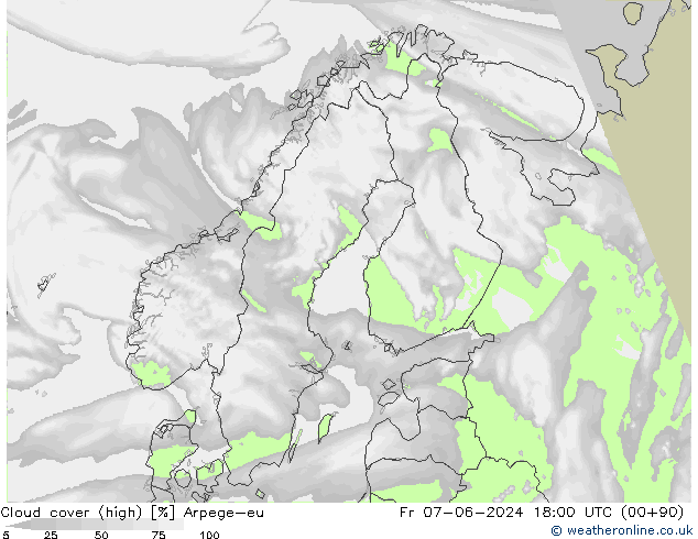 Wolken (hohe) Arpege-eu Fr 07.06.2024 18 UTC