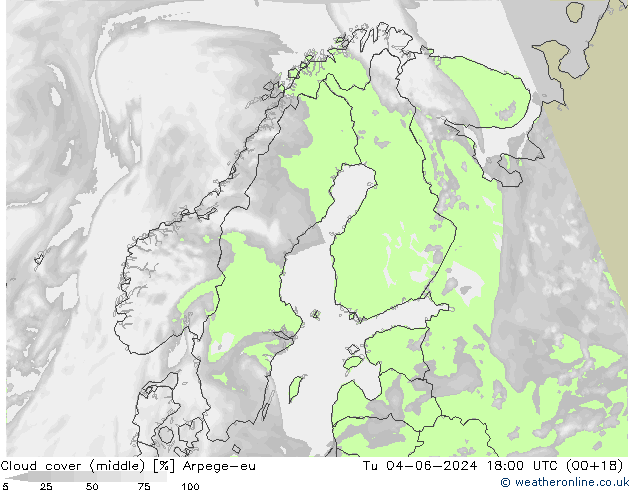 Bewolking (Middelb.) Arpege-eu di 04.06.2024 18 UTC