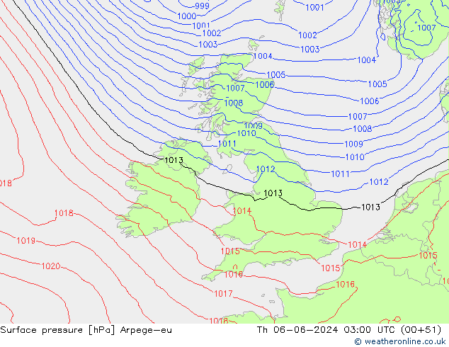 ciśnienie Arpege-eu czw. 06.06.2024 03 UTC