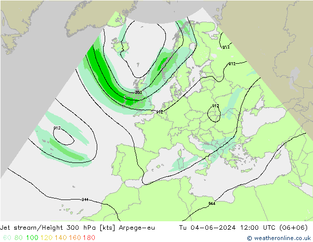 Polarjet Arpege-eu Di 04.06.2024 12 UTC