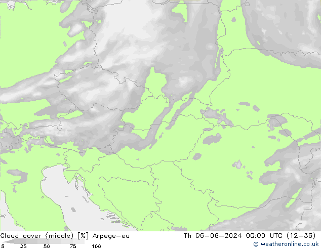 zachmurzenie (środk.) Arpege-eu czw. 06.06.2024 00 UTC