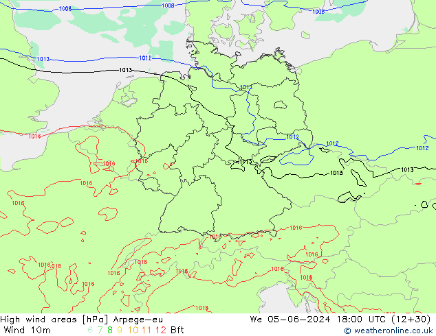 Izotacha Arpege-eu śro. 05.06.2024 18 UTC