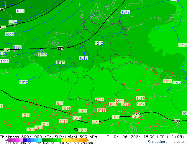 Thck 500-1000hPa Arpege-eu Tu 04.06.2024 15 UTC