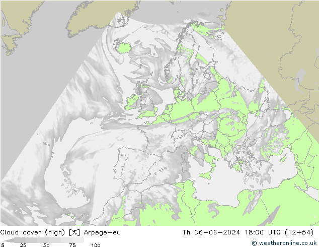 Wolken (hohe) Arpege-eu Do 06.06.2024 18 UTC