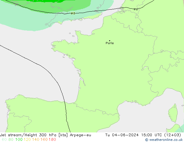 Prąd strumieniowy Arpege-eu wto. 04.06.2024 15 UTC