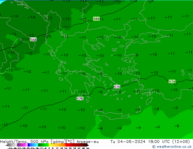 Height/Temp. 500 hPa Arpege-eu Ter 04.06.2024 18 UTC