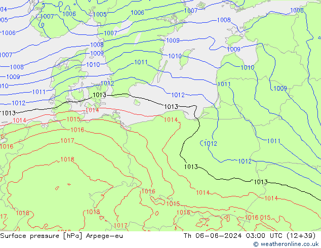 ciśnienie Arpege-eu czw. 06.06.2024 03 UTC