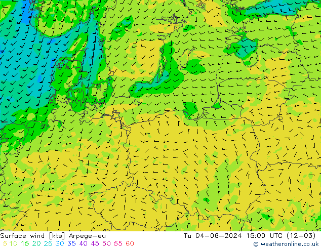  10 m Arpege-eu  04.06.2024 15 UTC