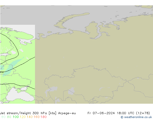 Jet Akımları Arpege-eu Cu 07.06.2024 18 UTC
