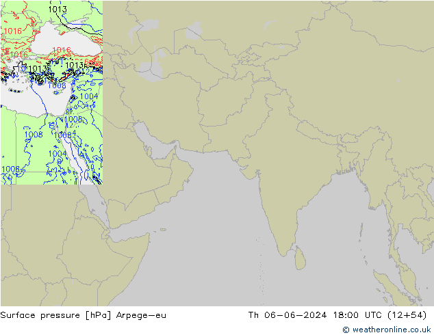 Bodendruck Arpege-eu Do 06.06.2024 18 UTC