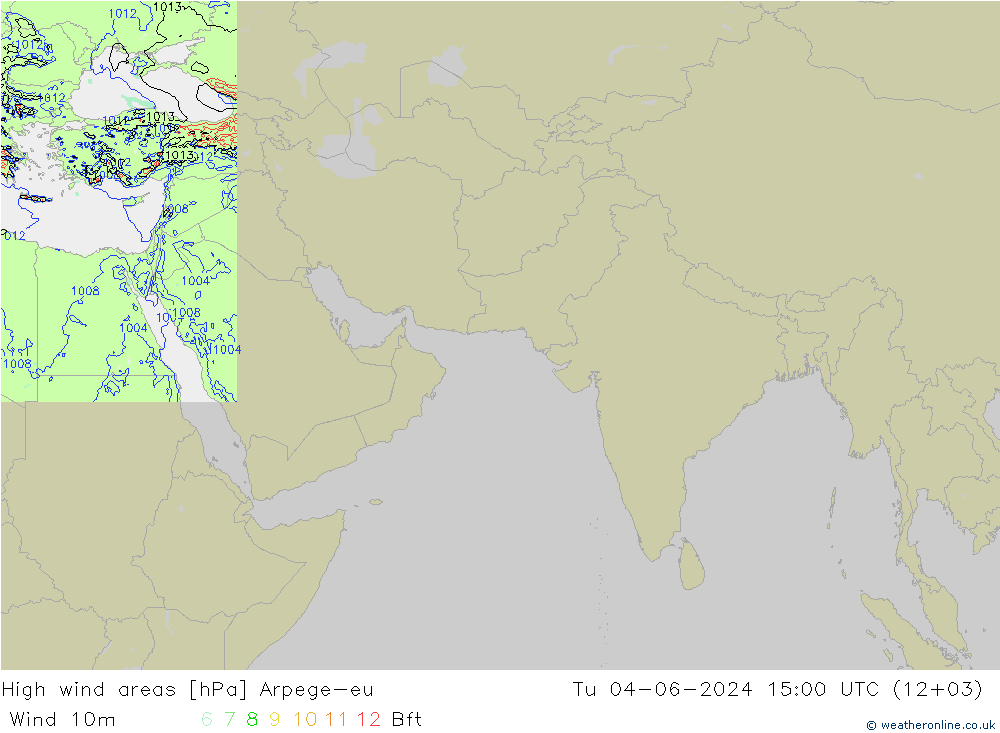 High wind areas Arpege-eu Ter 04.06.2024 15 UTC