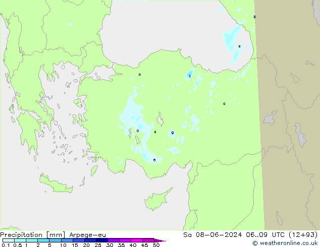 Yağış Arpege-eu Cts 08.06.2024 09 UTC