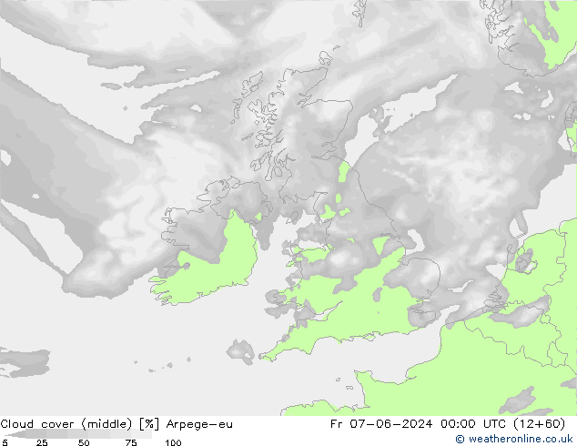 Bulutlar (orta) Arpege-eu Cu 07.06.2024 00 UTC
