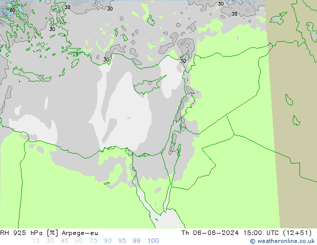 925 hPa Nispi Nem Arpege-eu Per 06.06.2024 15 UTC