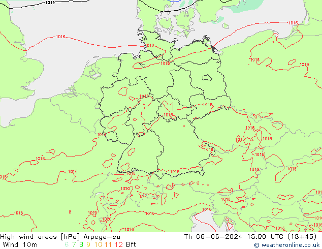 Izotacha Arpege-eu czw. 06.06.2024 15 UTC