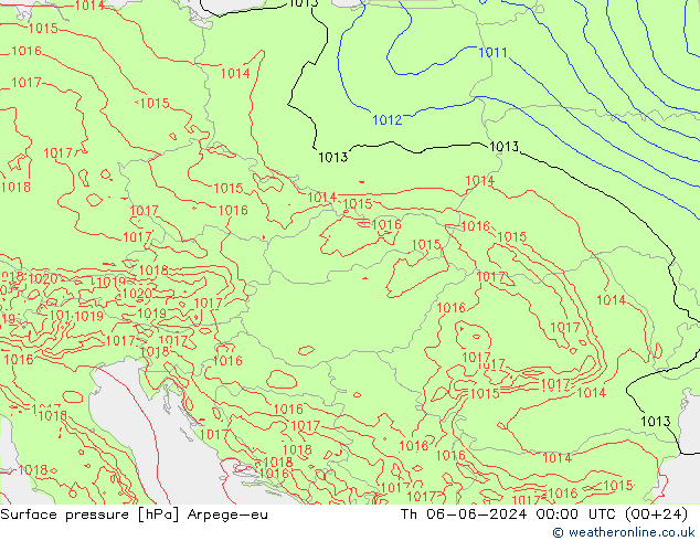 pression de l'air Arpege-eu jeu 06.06.2024 00 UTC