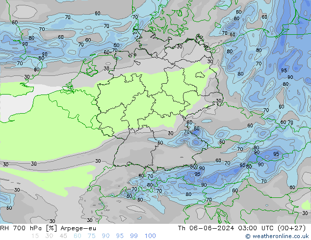 RV 700 hPa Arpege-eu do 06.06.2024 03 UTC