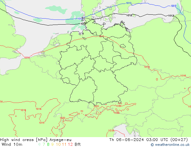yüksek rüzgarlı alanlar Arpege-eu Per 06.06.2024 03 UTC