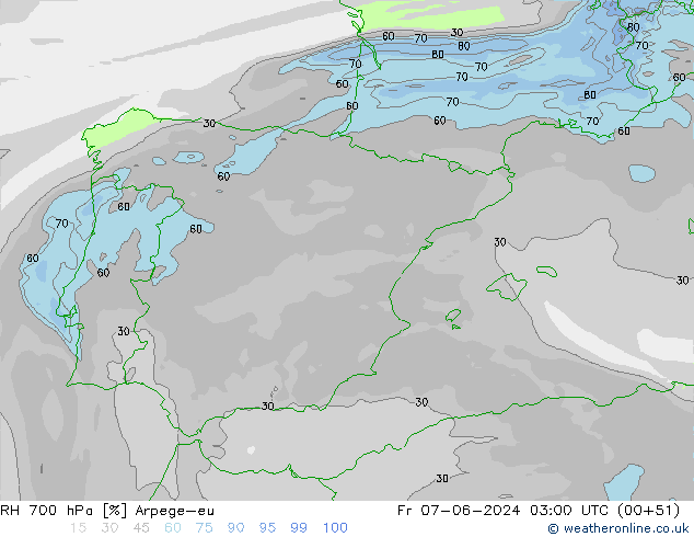 700 hPa Nispi Nem Arpege-eu Cu 07.06.2024 03 UTC