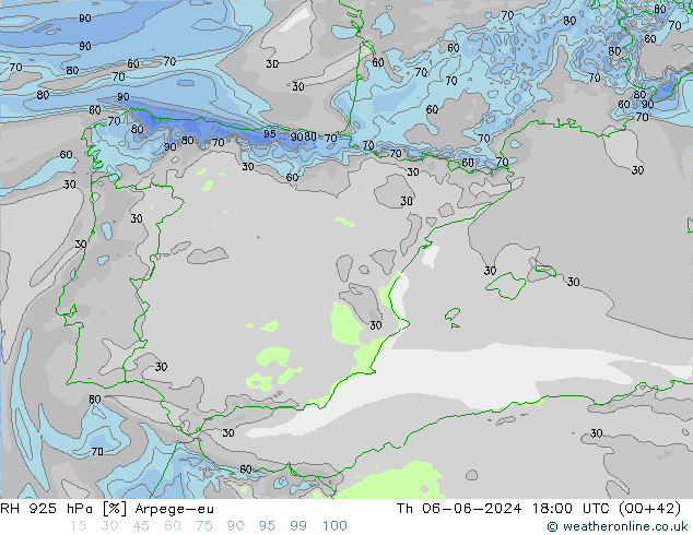 925 hPa Nispi Nem Arpege-eu Per 06.06.2024 18 UTC
