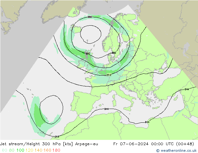 Polarjet Arpege-eu Fr 07.06.2024 00 UTC