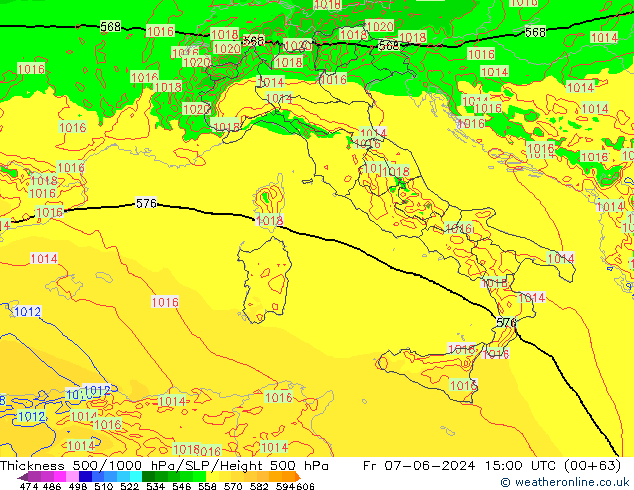 Thck 500-1000hPa Arpege-eu pt. 07.06.2024 15 UTC