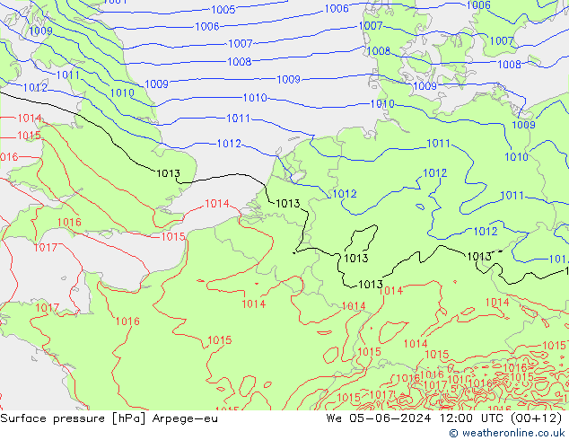 ciśnienie Arpege-eu śro. 05.06.2024 12 UTC