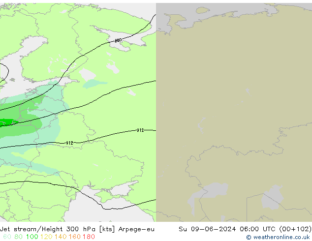 Prąd strumieniowy Arpege-eu nie. 09.06.2024 06 UTC