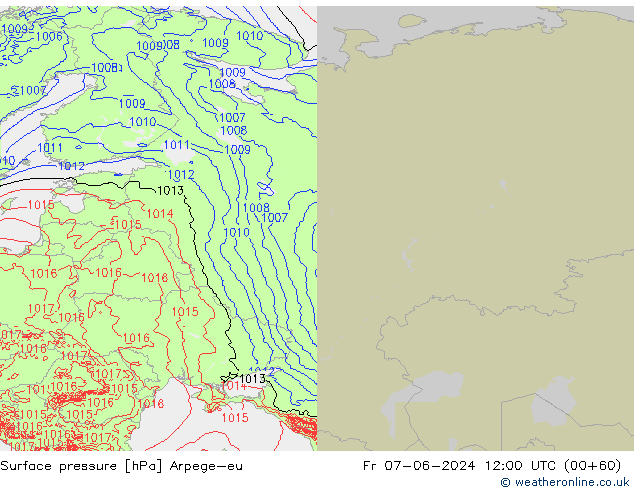 ciśnienie Arpege-eu pt. 07.06.2024 12 UTC