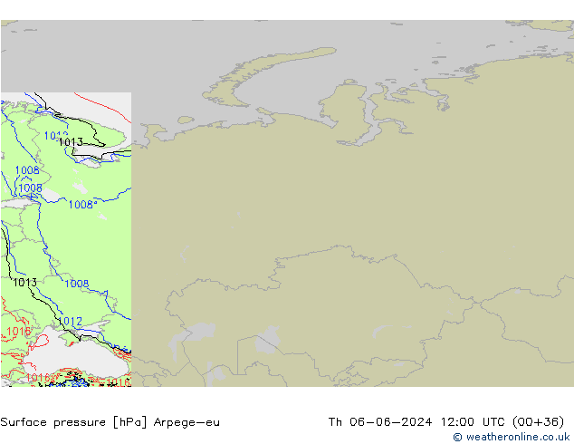 pression de l'air Arpege-eu jeu 06.06.2024 12 UTC