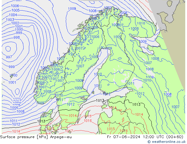 ciśnienie Arpege-eu pt. 07.06.2024 12 UTC