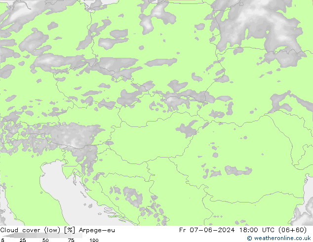 облака (низкий) Arpege-eu пт 07.06.2024 18 UTC