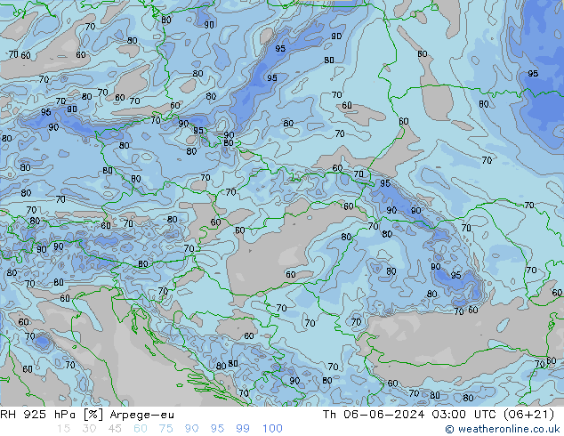 RV 925 hPa Arpege-eu do 06.06.2024 03 UTC