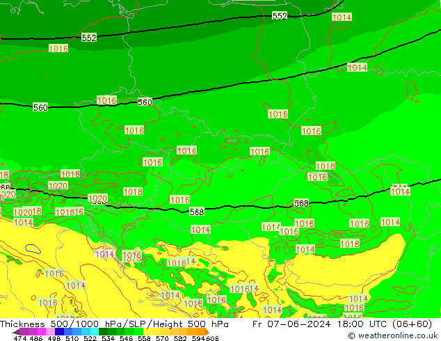 Thck 500-1000гПа Arpege-eu пт 07.06.2024 18 UTC