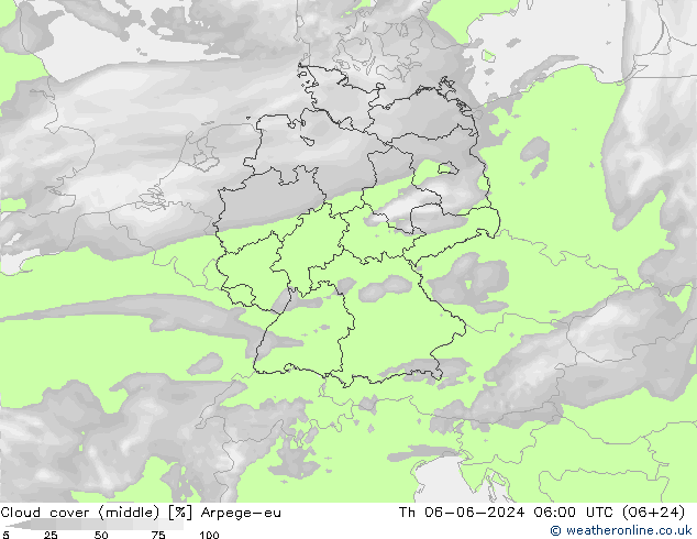 zachmurzenie (środk.) Arpege-eu czw. 06.06.2024 06 UTC