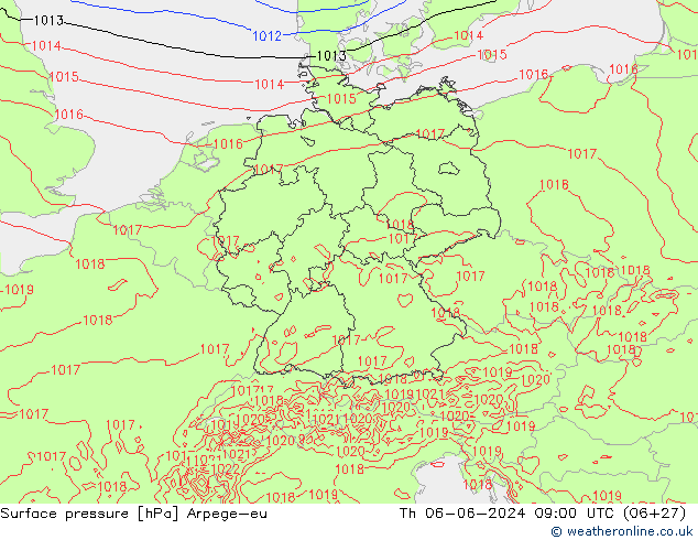 pression de l'air Arpege-eu jeu 06.06.2024 09 UTC