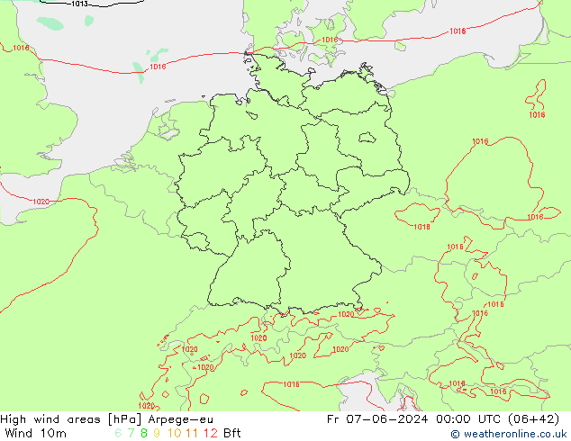 Izotacha Arpege-eu pt. 07.06.2024 00 UTC