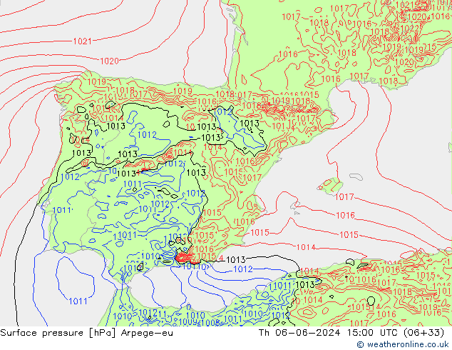 pression de l'air Arpege-eu jeu 06.06.2024 15 UTC