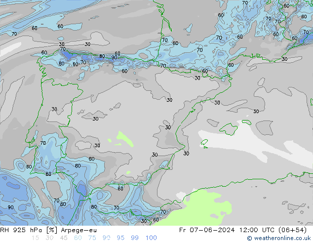 RV 925 hPa Arpege-eu vr 07.06.2024 12 UTC