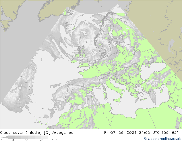 Nubi medie Arpege-eu ven 07.06.2024 21 UTC