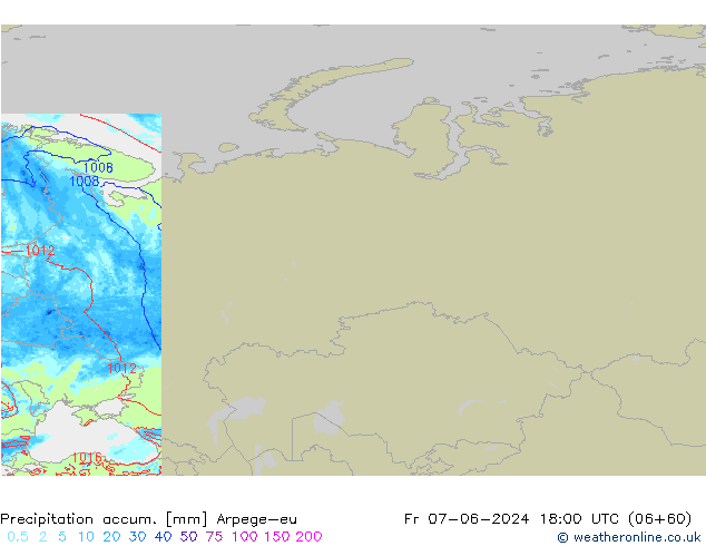 Nied. akkumuliert Arpege-eu Fr 07.06.2024 18 UTC