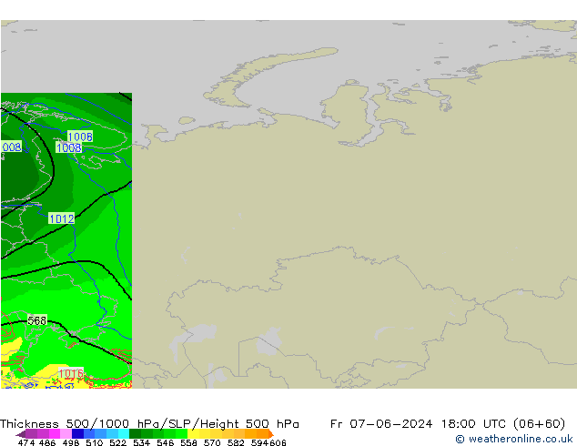 Thck 500-1000hPa Arpege-eu Fr 07.06.2024 18 UTC