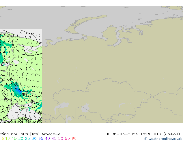  850 hPa Arpege-eu  06.06.2024 15 UTC