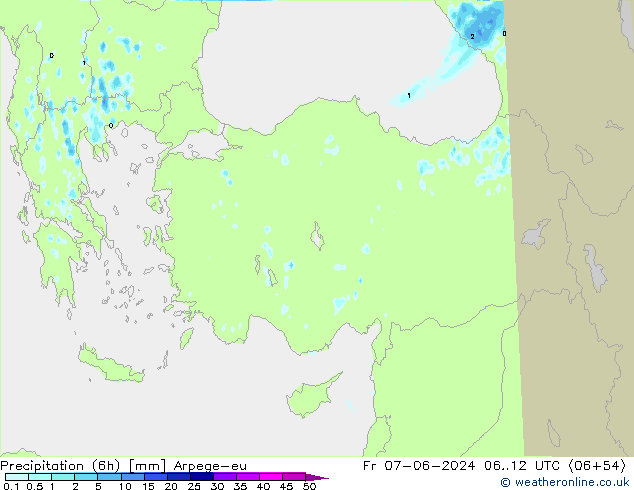 opad (6h) Arpege-eu pt. 07.06.2024 12 UTC